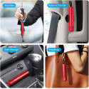 2-in-1 car safety hammer window breaker and seat belt cutter