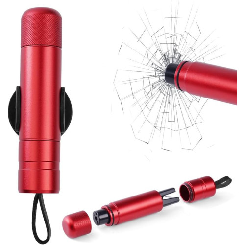 2-in-1 Auto-Sicherheits­hammer Fensterbrecher und Gurtschneider