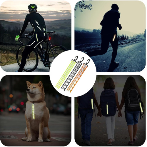 Reflective keychain pendant for kids school backpack jogging