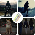 Reflective keychain pendant for kids school backpack jogging