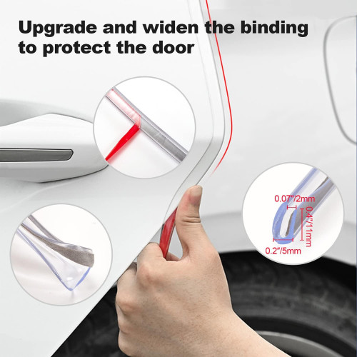 Transparent PVC anti-scratch protection strips for car door