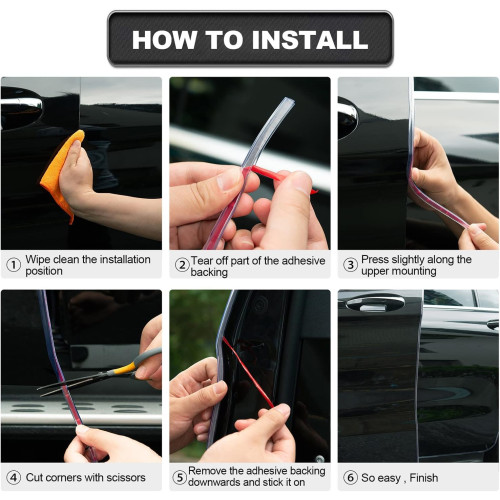 Strisce di protezione antigraffio in PVC per bordi della