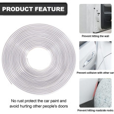 Transparent PVC anti-scratch protection strips for car door 2