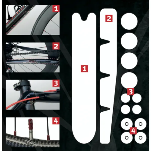 Shelter road frame protective kit MARIPOSA effect - 0.