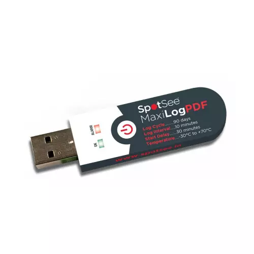 SpotSee Maxilog PDF temperature data logger 90g Best Price