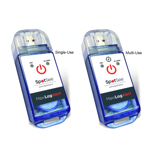 Data logger SpotSee para monitoramento preciso de temperatura