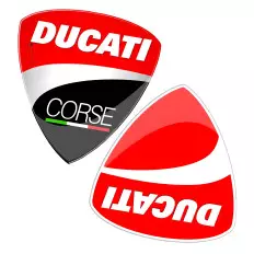 DUCATI and DUCATI CORSE logo emblem 3D resin sticker Best