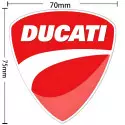 DUCATI- und DUCATI CORSE-Logoemblem 3D-Harzaufkleber Bester