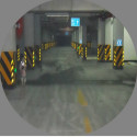 Reflective Yellow and Black chevron hazard warning prismatic
