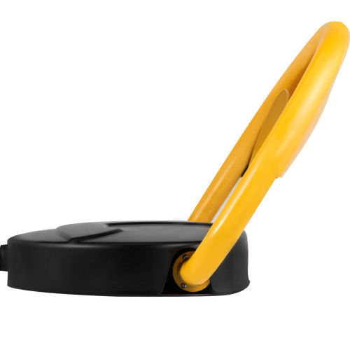 Electric steel folding bollard with motor and remote control