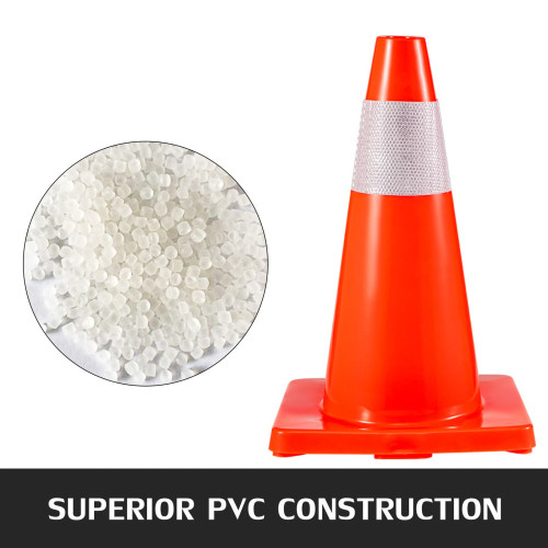 5 PVC traffic safety cones for parking and road use Best Price