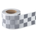 Heat-sealable Reflective Checked Pattern Decorative Art Tape -