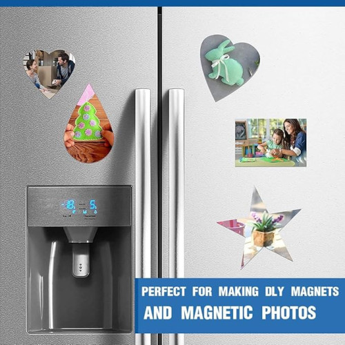 Foglio Magnetico Gomma Adesivo calamita 5 fogli 10x15cm