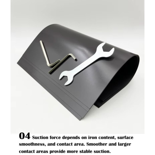 Folha magnética de borracha adesiva 5 folhas 10x15cm flexíveis