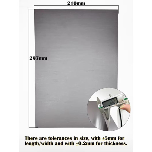 Adhesive rubber magnetic sheet 5 sheets 10x15cm flexible and