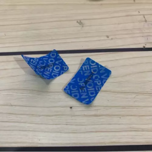 Etiquetas VOID numeradas inviolables sin residuo para cámaras