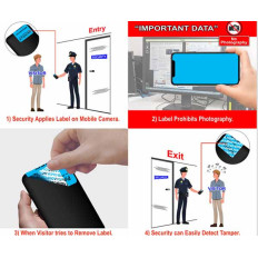 Numbered VOID tamper-evident labels no residue for cell phone 2