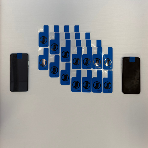 VOID tamper-evident labels no residue for front and rear cell