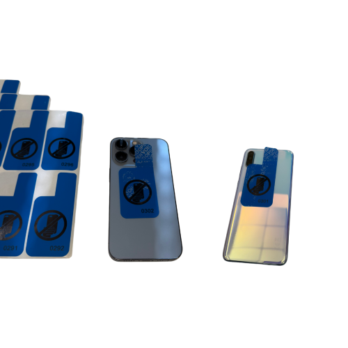 VOID tamper-evident labels no residue for front and rear cell