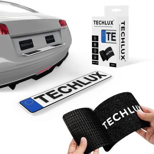 Kit support de plaque d'immatriculation adhésif pour voiture