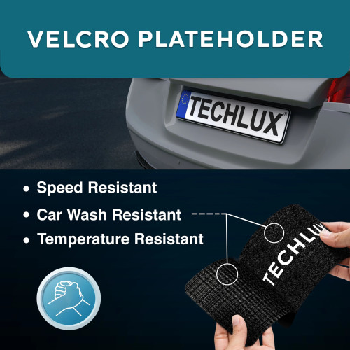 Kit suporte adesivo para placa de carro fixação sem parafusos