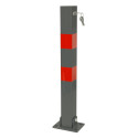 Folding square anti-parking deterrent bar with padlock Best