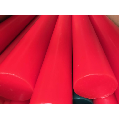 Barre en polyuréthane Vulkollan® Adiprene® longueur 500mm rouge