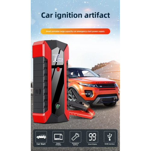 Démarreur d'urgence pour batterie de voiture, batterie externe