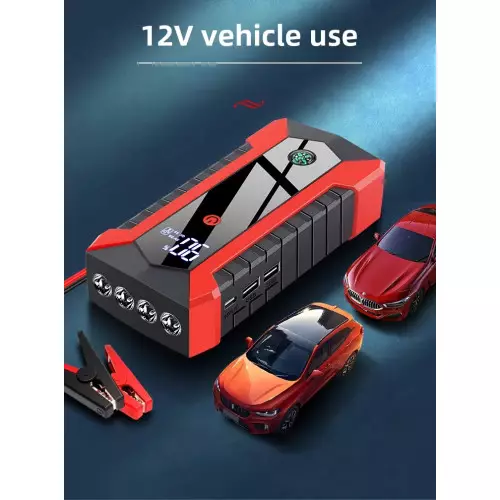 Arrancador de emergencia para batería de coche, banco de