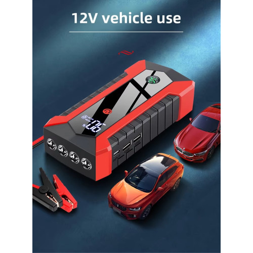 Démarreur d'urgence pour batterie de voiture, batterie externe