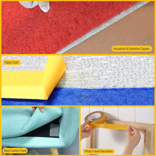 Non-Slip Double-Sided Tape for Grid Rugs – High Grip, Removable