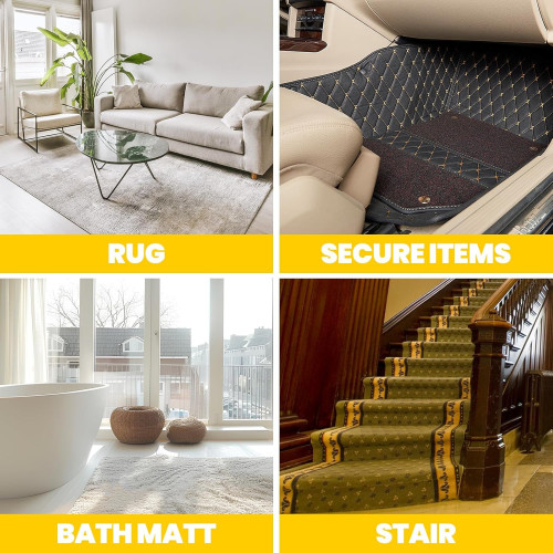 Non-Slip Double-Sided Tape for Grid Rugs – High Grip, Removable