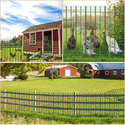 Red de obra extruida en HDPE con malla ovalada, bordes y banda