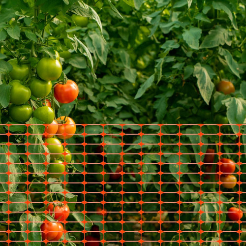 Baustellennetz für orangefarbene Kunststoffzäune auch für den