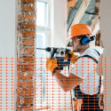 Rede de canteiro de obras para cercas de plástico laranja