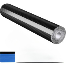 5D High Gloss Black Carbon Fiber Car Wrap decorative film Best