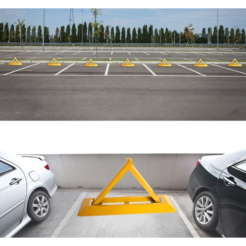 "Triangle" foldable parking barrier anti-car stop with lock and