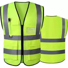 Gilet donna/uomo alta visibilità riflettente sicurezza con