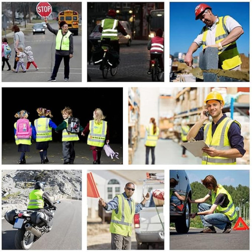 Gilet de Sécurité Haute Visibilité Réfléchissant Unisexe avec
