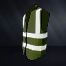 Gilet donna/uomo alta visibilità riflettente sicurezza con 2