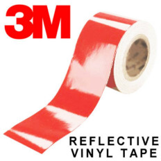 Fita adesiva refletiva vermelha da marca 3M ™ Scotchlite série 2
