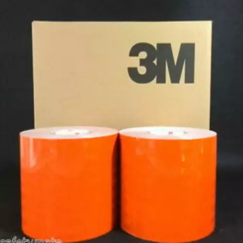 Cinta adhesiva reflectante en vinilo Naranja de la marca 3M