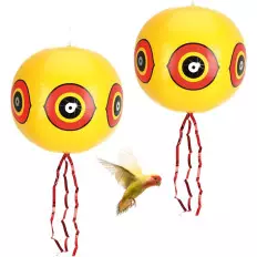 2 Balões Espantalho | Repelente Visual para Pombos e Aves 40cm 2