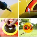 2 Globos Espantapájaros | Repelente Visual para Palomas y Aves