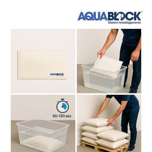 Sacos Antiinundaciones Autoexpandibles Aquablock 60x40 cm – 4 o