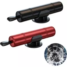 2-in-1 car safety hammer window breaker and seat belt cutter