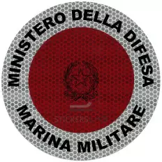 Adesivo per paletta Forze Armate e/o di Polizia rifrangente