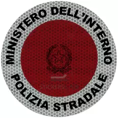 Adesivo per paletta Forze Armate e/o di Polizia rifrangente