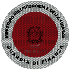 Adesivo vermelho 3M alta refletância para paleta Guardia di