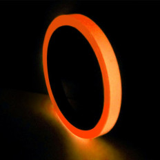 Phosphorescent and Fluorescent orange adhesive tape glows in 2